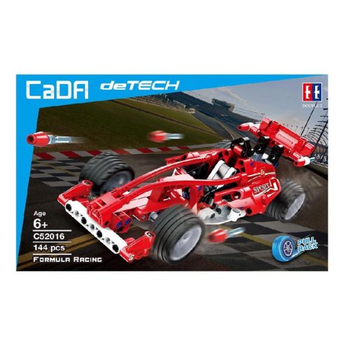 CaDA® C52016W - Formula versenyautó - 100% technic-kompatibilis építőjáték