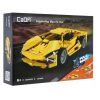 CaDA® C52021W - Lighting sárga sportkocsi - 100% technic-kompatibilis építőjáték