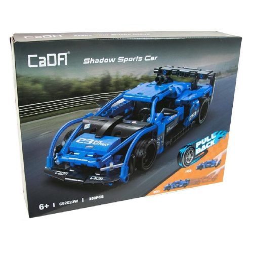 CaDA C52023W - Shadow  kék sportkocsi - 100% technic-kompatibilis építőjáték