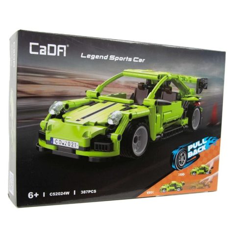 CaDA® C52024W - Legend zöld sportkocsi - 100% technic-kompatibilis építőjáték