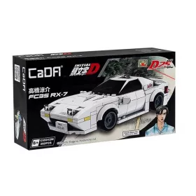   CaDA C55012W - Initial-D Mazda FC3S RX-7 Versenyautó építőjáték - 100% kompatibilis minden más kedvelt márkával