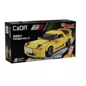   CaDA C55013W - Initial-D Mazda FD3S RX-7 Versenyautó építőjáték - 100% kompatibilis minden más kedvelt márkával