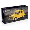 CaDA® C55021W - Citroen 2CV - kacsa építőjáték - 100% kompatibilis minden más kedvelt márkával