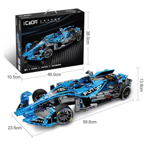CaDA C64004W – Formula-E versenyautó – 100% technic-kompatibilis építőjáték