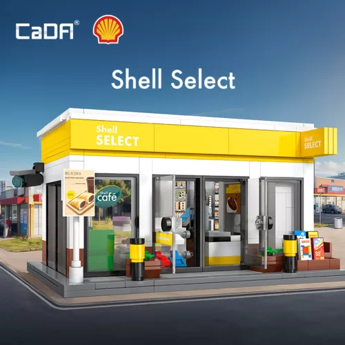CaDA C66027W – Shell Select  / minimarket építőkészlet - 100% kompatibilis minden más kedvelt márkával