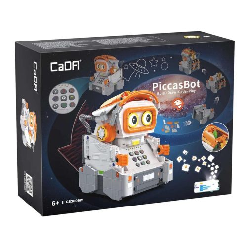 CaDA® C83006W - Távirányítós Rajzoló, Kódoló Robot - 100% technic-kompatibilis építőjáték