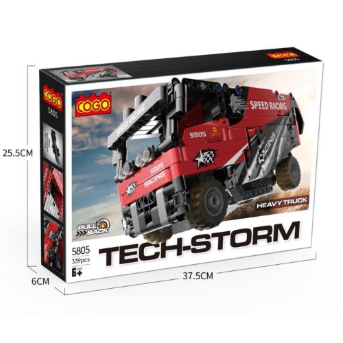 COGO 5805 Versenykamion - 100% technic-kompatibilis építőjáték