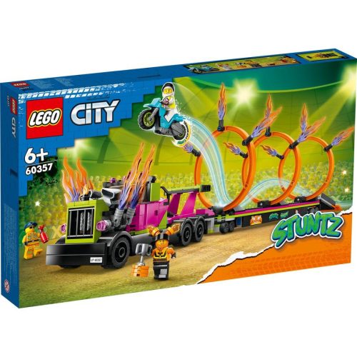 LEGO® City 60357 Kaszkadőr járgány és tűzgyűrű kihívás
