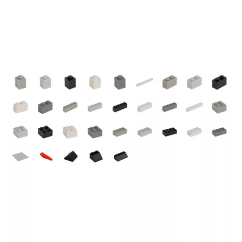 Q-BRiCKS | 1000 db-os többszínű, 100% kompatibilis építőkocka készlet | házak