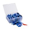 Q-BRiCKS® | 300 db-os vegyes, 100% kompatibilis építőkocka készlet különböző kék színekben