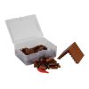 Q-BRiCKS® | 150 db-os, 100% kompatibilis építőkocka készlet | barna tetőelemek