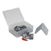 Q-BRiCKS | 150 db-os, 100% kompatibilis építőkocka készlet | világosszürke tetőelemek