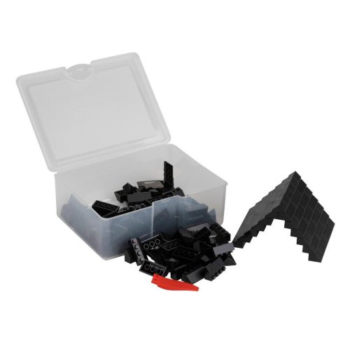 Q-BRiCKS® | 150 db-os, 100% kompatibilis építőkocka készlet | fekete tetőelemek