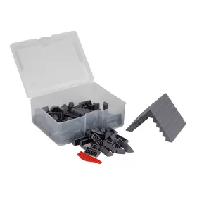   Q-BRiCKS | 150 db-os, 100% kompatibilis építőkocka készlet | sötétszürke tetőelemek