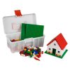 Q-BRiCKS® | 400 db-os, 100% kompatibilis építőkocka készlet | házikó alapszínekben