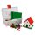 Q-BRiCKS® | 400 db-os, 100% kompatibilis építőkocka készlet | házikó alapszínekben