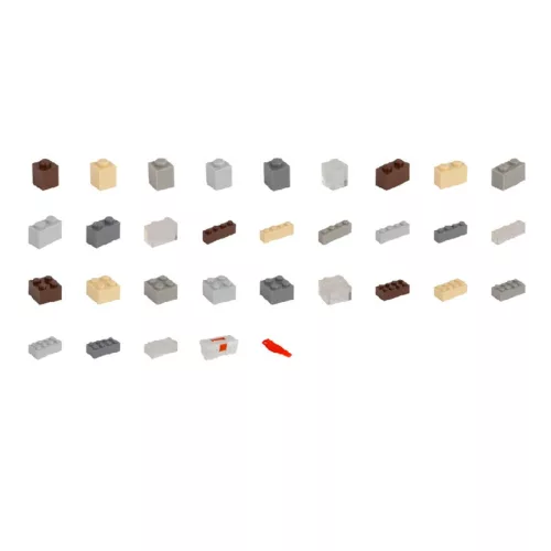 Q-BRiCKS | 750 db-os vegyes, 100% kompatibilis építőkocka készlet különböző színekben(alapkockák)