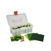 Q-BRiCKS® | 600 db-os vegyes zöld, 100% kompatibilis építőkocka készlet (alapkockák)