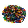 Q-BRiCKS® | 1000 db-os vegyes, 100% kompatibilis építőkocka készlet átlátszó színekben | elsősorban óvodáknak (alapkockák)