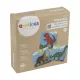 Q-BRiCKS | Dinoszauruszos készségfejlesztő mozaik építőjáték készlet