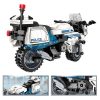 QMAN® 11016 - Rendőrmotor építőjáték - 100% kompatibilis minden más kedvelt márkával