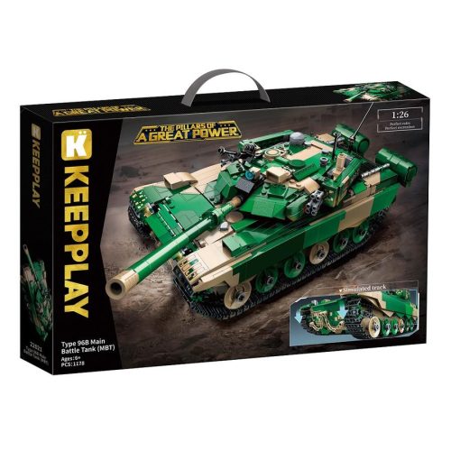 QMAN® 22021 - Type 96B harckocsi - 100% technic-kompatibilis építőjáték