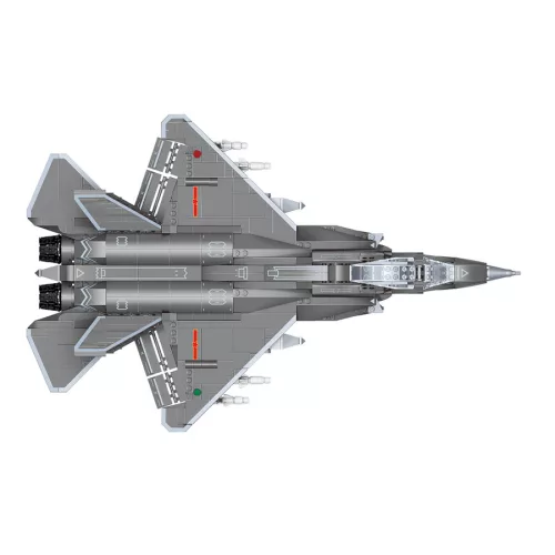 QMAN 23019 - Shenyang J-35 lopakodó hordozó alapú vadászgép és reptéri járművek - 100% technic-kompatibilis építőjáték