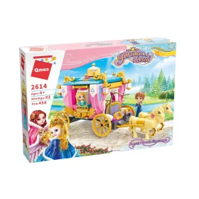   QMAN 2614 - Leah hercegnő lovashintója építőjáték - 100% kompatibilis minden más kedvelt márkával