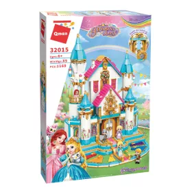   QMAN 32015 - Leah hercegnő hatalmas virágkastélya építőjáték - 100% kompatibilis minden más kedvelt márkával
