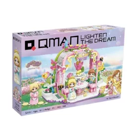   QMAN 32020 - Virágos teadélután építőjáték - 100% kompatibilis minden más kedvelt márkával