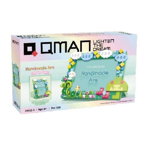 QMAN® 36011-1 - Esős Nap képkeret építőjáték - 100% kompatibilis minden más kedvelt márkával