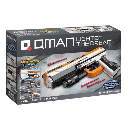 QMAN® 42109 - 3 az 1-ben Játékfegyverek építőjáték - 100% kompatibilis minden más kedvelt márkával
