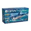 QMAN® 42113 - 3 az 1-ben Cápa, tengeralattjáró, járőrhajó építőjáték - 100% kompatibilis minden más kedvelt márkával