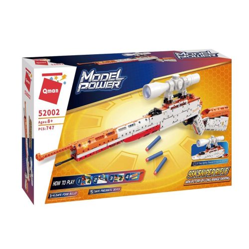 QMAN® 52002 - Mauser 98k játék-ismétlőpuska - 100% technic-kompatibilis építőjáték