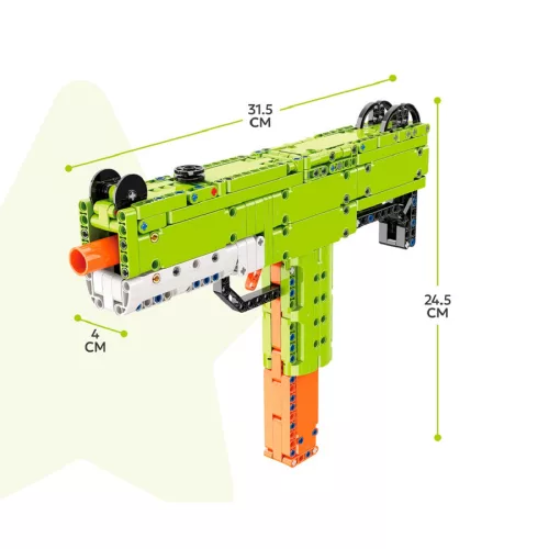 QMAN 52003 - UZI Játék géppisztoly - 100% technic-kompatibilis építőjáték