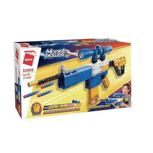 QMAN 52005 - M4 gépkarabély automata játékpuska - 100% technic-kompatibilis építőjáték