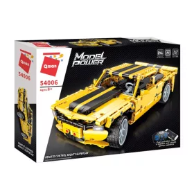   QMAN 54006 - Sárga sportautó - 100% technic-kompatibilis építőjáték