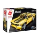 QMAN 54006 - Sárga sportautó - 100% technic-kompatibilis építőjáték