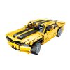 QMAN® 54006 - Sárga klasszikus sportautó - 100% technic-kompatibilis építőjáték