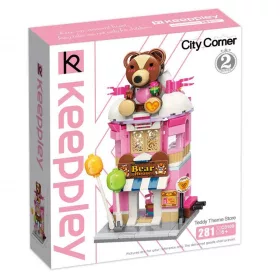   QMAN C0109 Keepplay - Maci ház építőjáték - 100% kompatibilis minden más kedvelt márkával