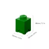 LEGO Kiegészítő - Tároló doboz 1-es zöld