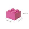LEGO® Kiegészítő - Tároló doboz 4-es pink
