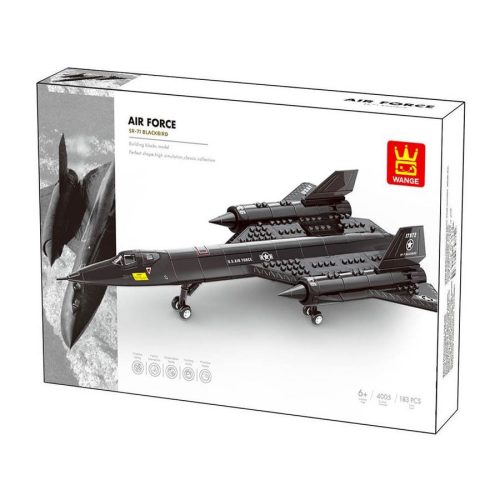 WANGE® 4005 - SR-71 Blackbird felderítő repülőgép építőjáték - 100% kompatibilis minden más kedvelt márkával