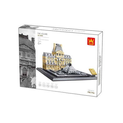 WANGE 4213 - Párizsi Louvre – Franciaország építőjáték - 100% kompatibilis minden más kedvelt márkával