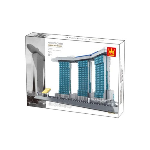 WANGE 4217 - Marina Bay Sands – Szingapúr építőjáték - 100% kompatibilis minden más kedvelt márkával