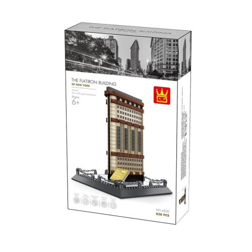 WANGE® 4220 - Flatiron building – New York, USA építőjáték - 100% kompatibilis minden más kedvelt márkával