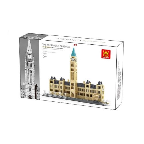 WANGE® 4221 - Kanadai Parlament – Ottawa építőjáték - 100% kompatibilis minden más kedvelt márkával