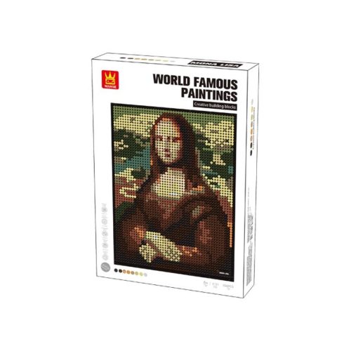 WANGE® 5121   Leonardo da Vinci - Mona Lisa építőjáték - 100% kompatibilis minden más kedvelt márkával
