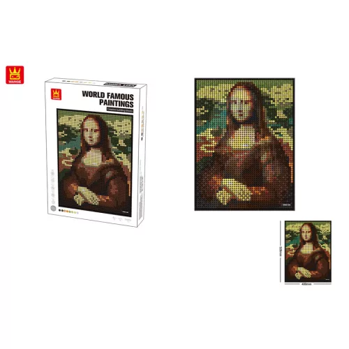 WANGE 5121   Leonardo da Vinci - Mona Lisa építőjáték - 100% kompatibilis minden más kedvelt márkával