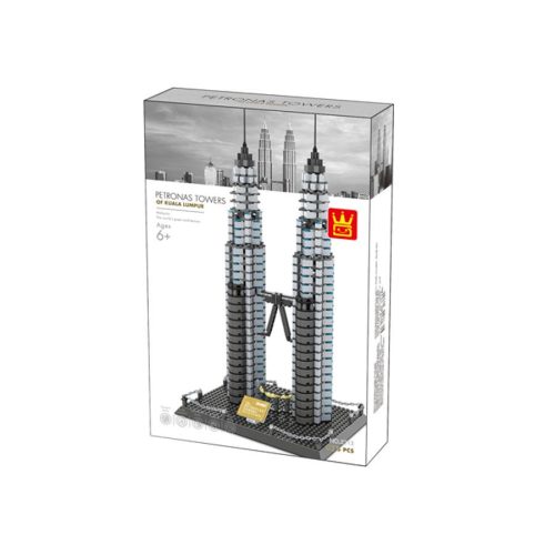 WANGE® 5213 - Petronas tornyok Kuala Lumpur – Malájzia építőjáték - 100% kompatibilis minden más kedvelt márkával